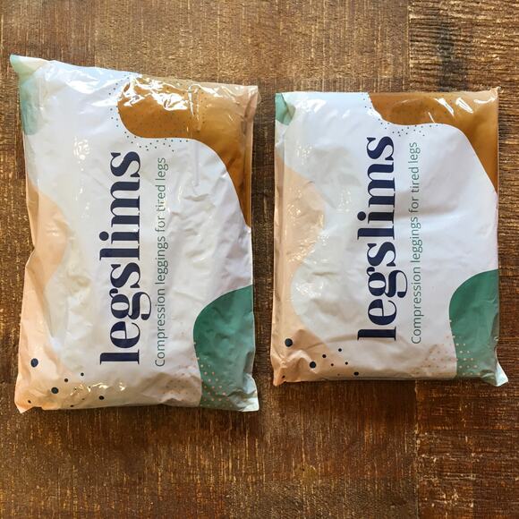 LegSlims Compression Leggings for Tired Legs Black Large Tights NEVER WORN - Picture 1 of 5